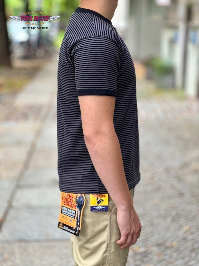 THE GREAT AMERICAN HERO STRIPED TEE - Black