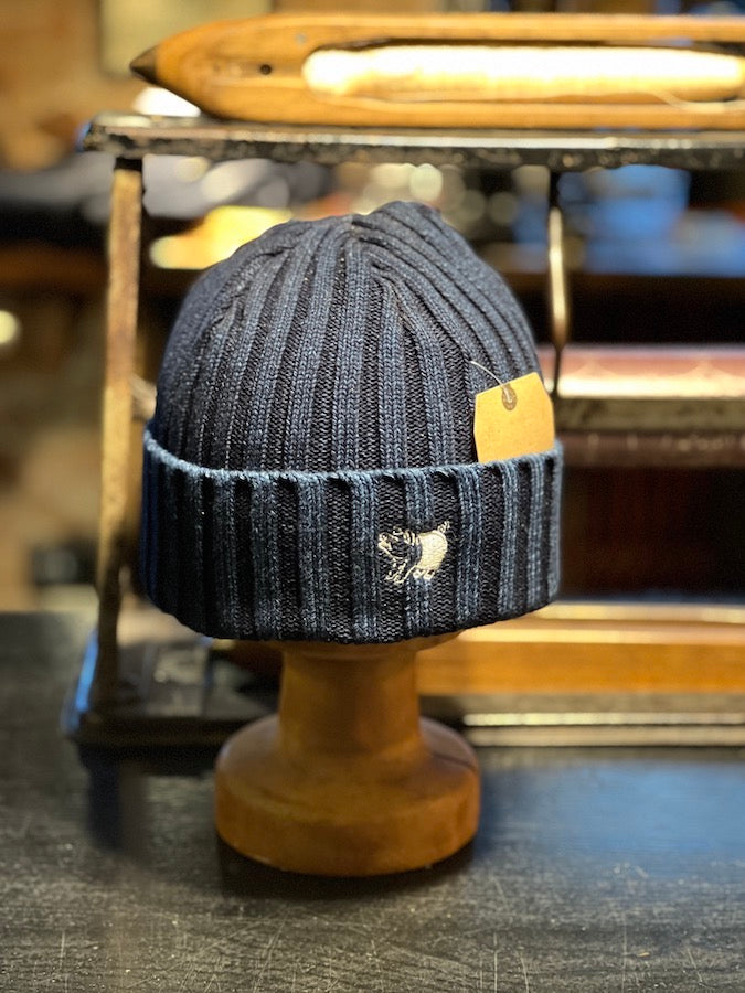 Studio D'Artisan - 7481 - Watch Cap - Rope Dyed Indigo