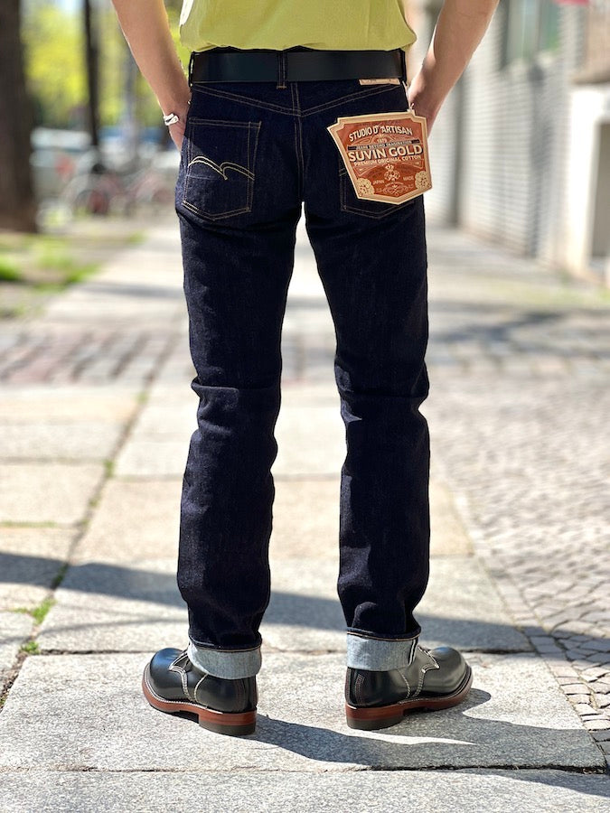 Studio D'Artisan - D175S - Tight Tapered - "SUVIN GOLD" - 15oz PREMIUM ORIGINAL COTTON