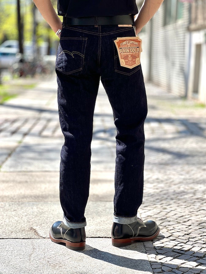 Studio D'Artisan - D1837 - Relaxed Tapered - "SUVIN GOLD" - 15oz PREMIUM ORIGINAL COTTON
