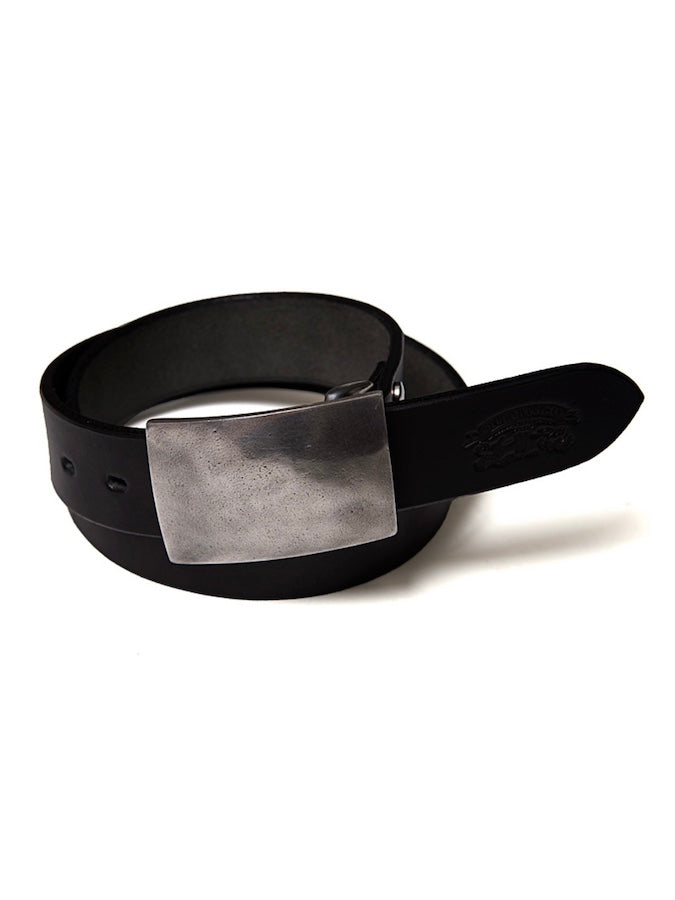 Studio D'Artisan - B-83 - Handmade Flat Buckle - Cow Leather Belt - Black