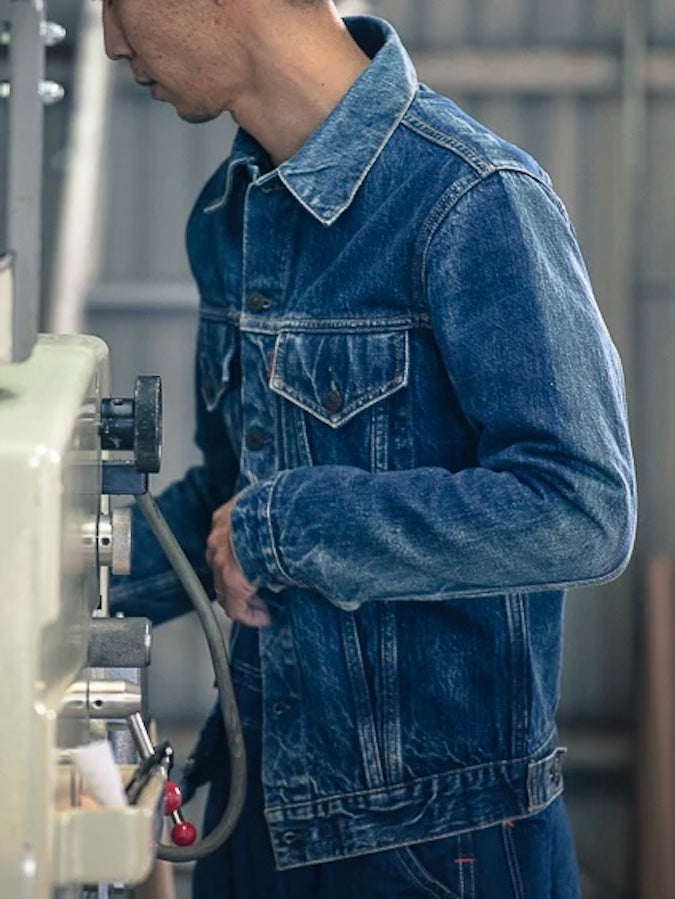 TCB - 60's Trucker Jacket - 13oz Selvedge Denim - San Joaquin Cotton