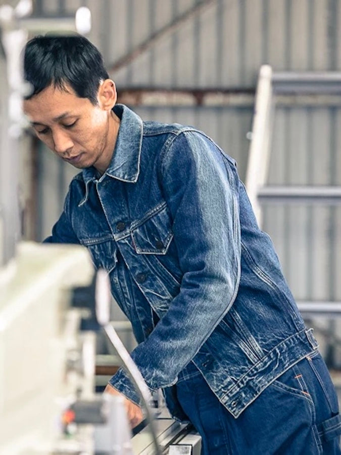 TCB - 60's Trucker Jacket - 13oz Selvedge Denim - San Joaquin Cotton