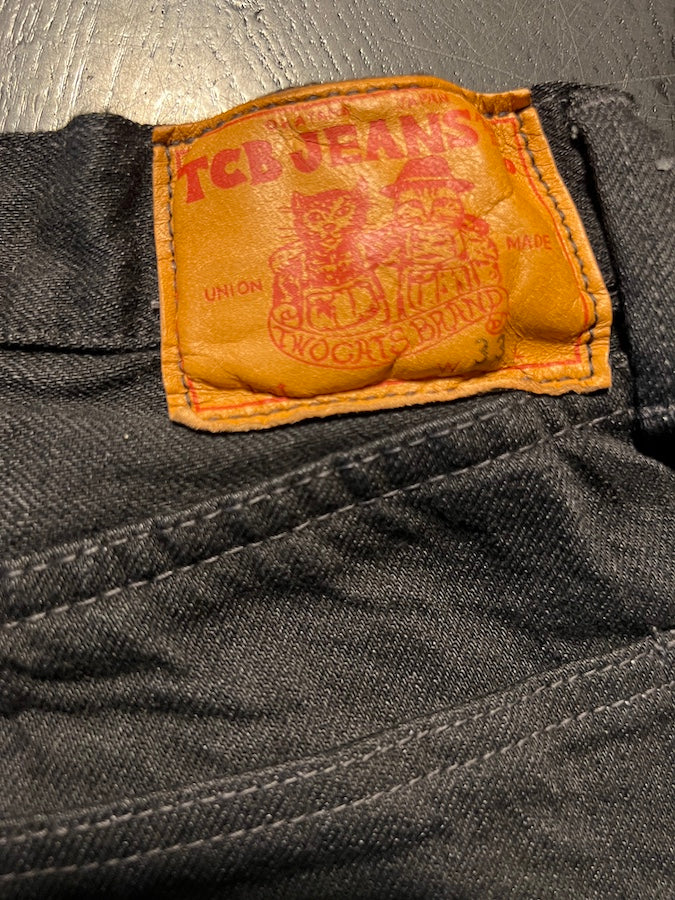 TCB - Late S40's Jeans BKBK - 14oz Selvedge Denim - Blended American cotton - Straight Cut