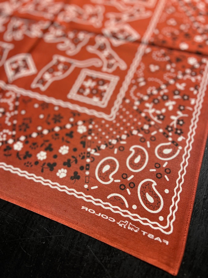 TCB - Two Cats Bandana - Red
