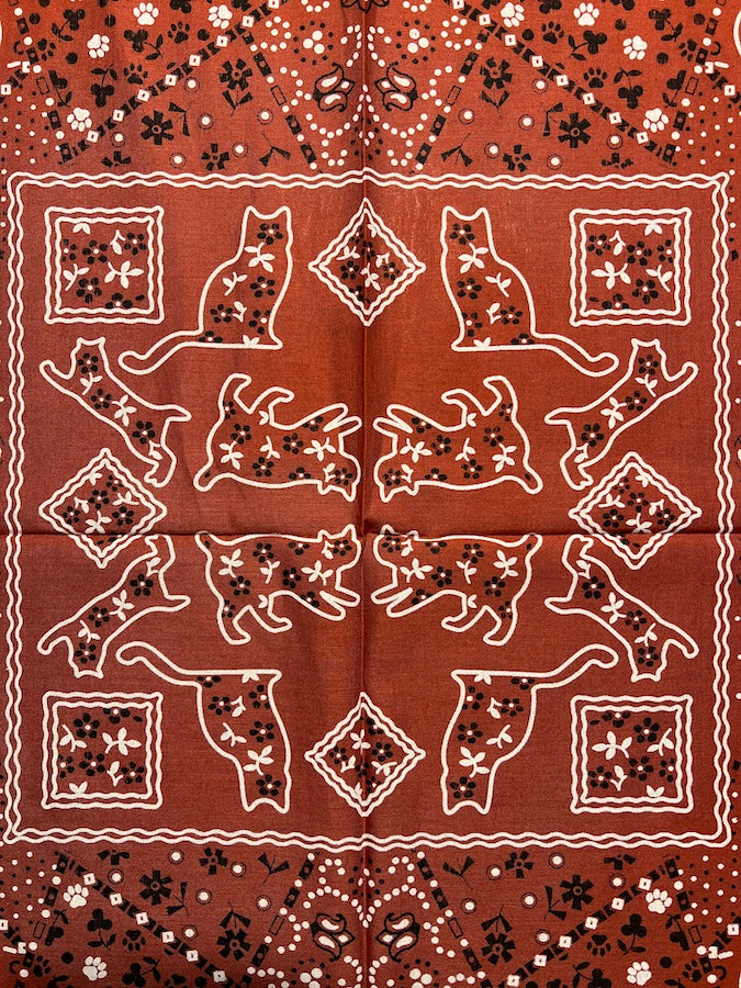 TCB - Two Cats Bandana - Red