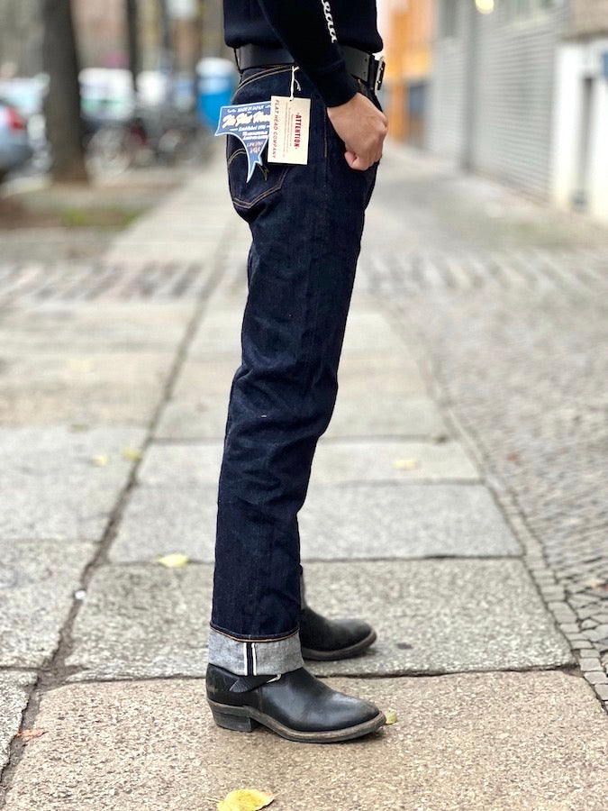 THE FLAT HEAD - 3004 - Wide Straight - Slightly Tapered - 14.5oz Selvedge Denim - U.S. Texas Cotton