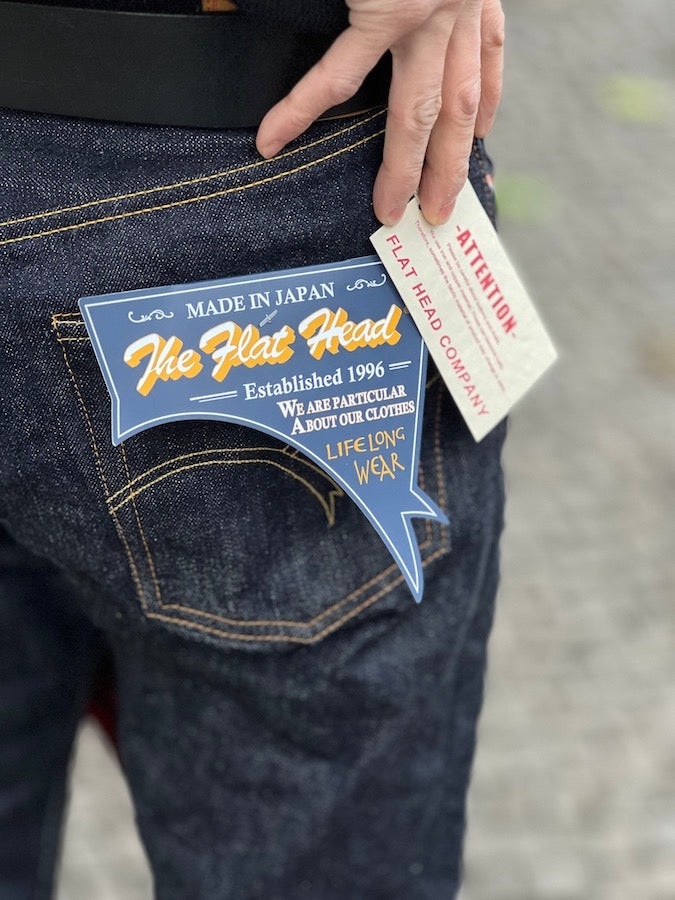 THE FLAT HEAD - 3004 - Wide Straight - Slightly Tapered - 14.5oz Selvedge Denim - U.S. Texas Cotton
