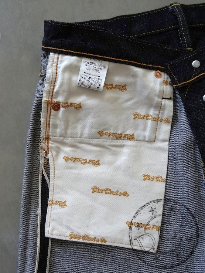 THE FLAT HEAD - 3005 - Straight Cut - 14.5oz Selvedge Denim - U.S. Texas Cotton
