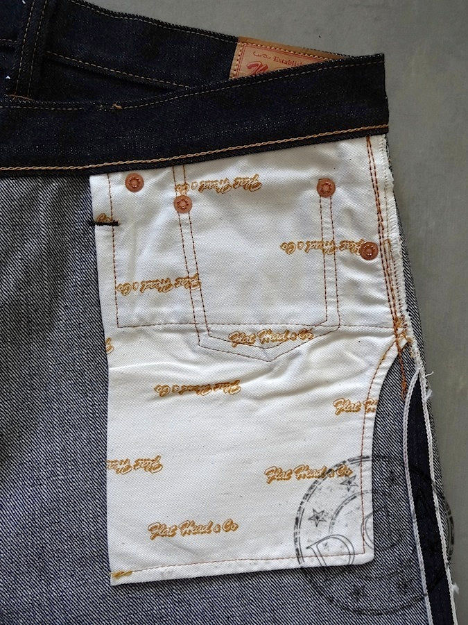 THE FLAT HEAD - 3005 - Straight Cut - 14.5oz Selvedge Denim - U.S. Texas Cotton