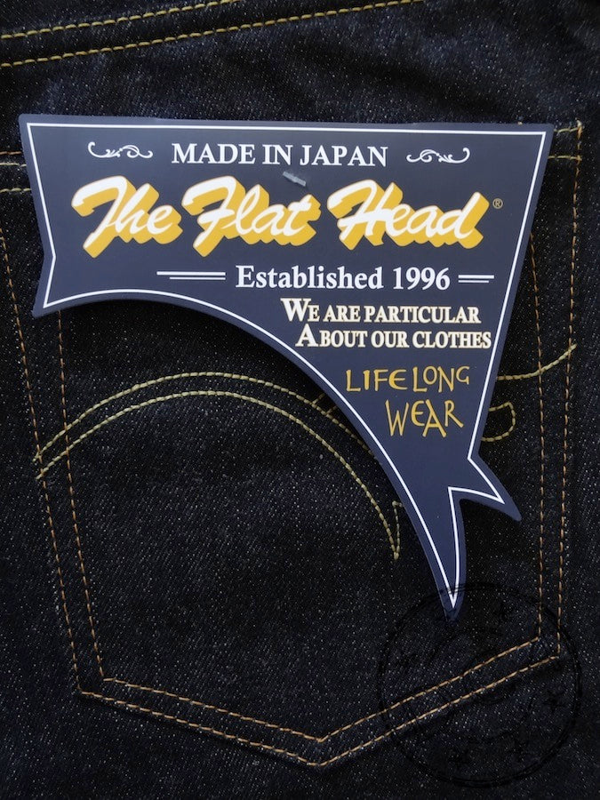 THE FLAT HEAD - 3005 - Straight Cut - 14.5oz Selvedge Denim - U.S. Texas Cotton