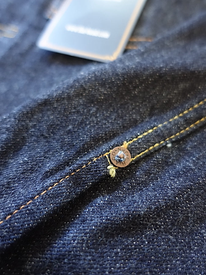 THE FLAT HEAD - 50's Denim Jacket - 2nd Model - 14.5oz Selvedge Denim - U.S. Texas Cotton