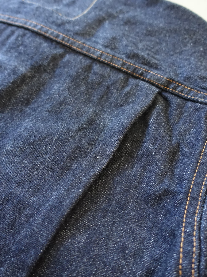 THE FLAT HEAD - 50's Denim Jacket - 2nd Model - 14.5oz Selvedge Denim - U.S. Texas Cotton