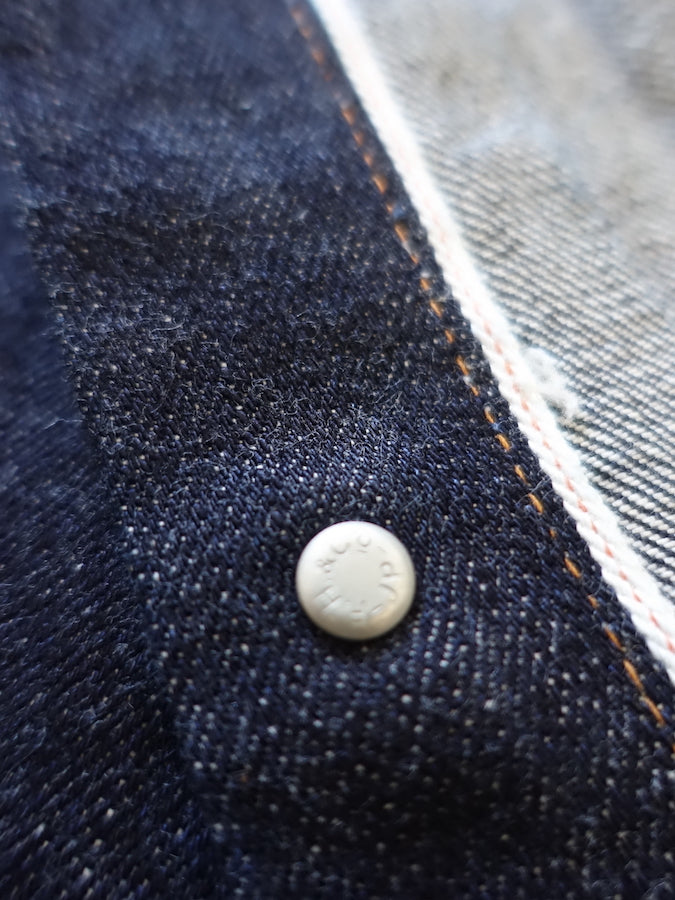 THE FLAT HEAD - 50's Denim Jacket - 2nd Model - 14.5oz Selvedge Denim - U.S. Texas Cotton