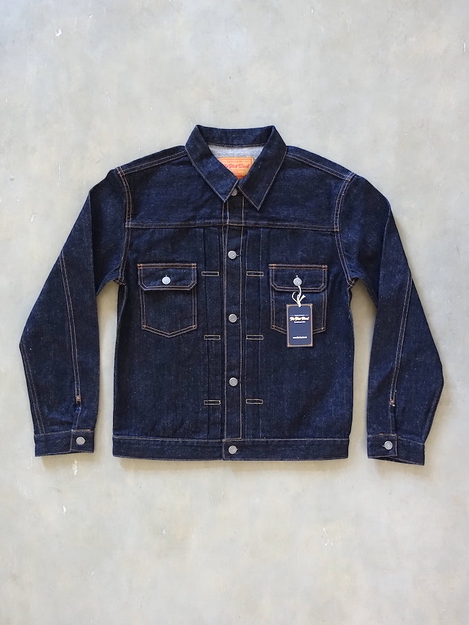 THE FLAT HEAD - 50's Denim Jacket - 2nd Model - 14.5oz Selvedge Denim - U.S. Texas Cotton