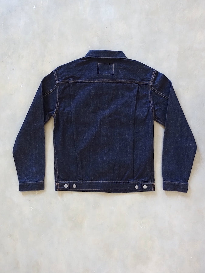 THE FLAT HEAD - 50's Denim Jacket - 2nd Model - 14.5oz Selvedge Denim - U.S. Texas Cotton