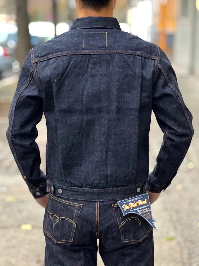 THE FLAT HEAD - 50's Denim Jacket - 2nd Model - 14.5oz Selvedge Denim - U.S. Texas Cotton