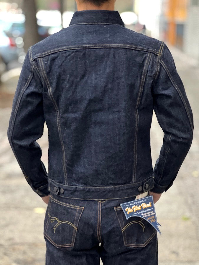THE FLAT HEAD - 60's Denim Jacket - 3rd Model - 14.5oz Selvedge Denim - U.S. Texas Cotton