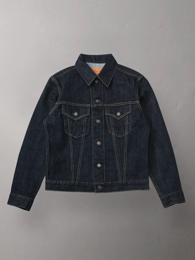 THE FLAT HEAD - 60's Denim Jacket - 3rd Model - 14.5oz Selvedge Denim - U.S. Texas Cotton