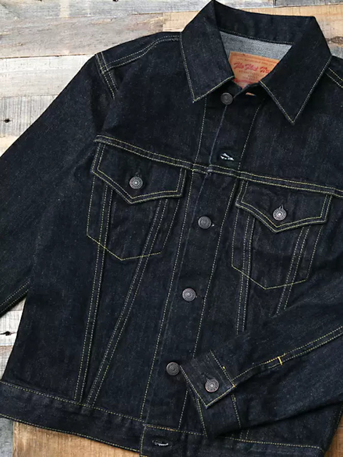 THE FLAT HEAD - 60's Denim Jacket - 3rd Model - 14.5oz Selvedge Denim - U.S. Texas Cotton