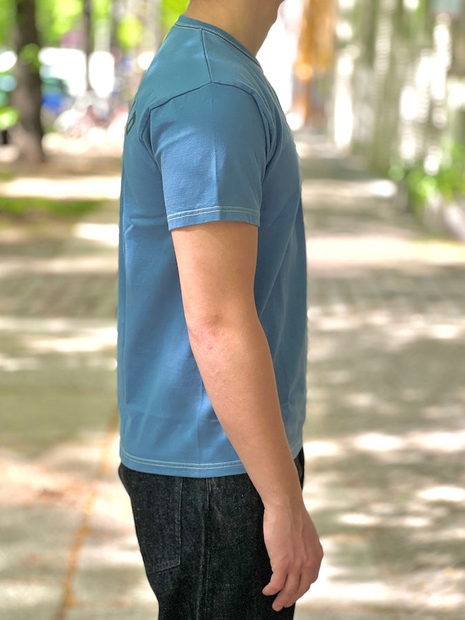 **FLYING WHEEL** Heavyweight T-Shirt - Blue - THC Series