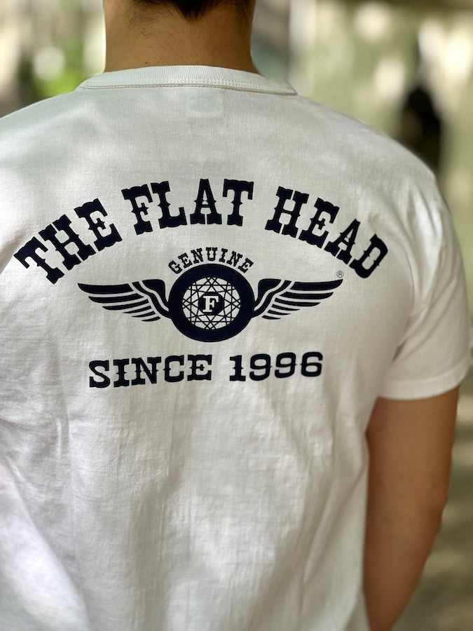 **FLYING WHEEL** Heavyweight T-Shirt - White - THC Series
