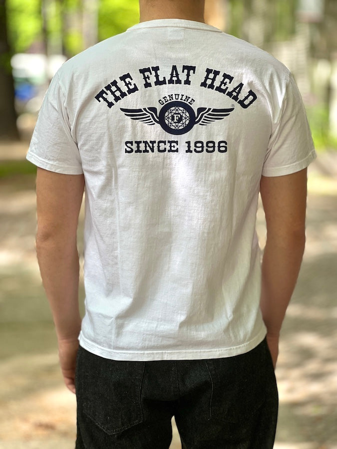 **FLYING WHEEL** Heavyweight T-Shirt - White - THC Series
