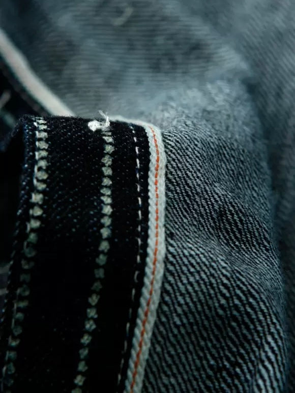 THE FLAT HEAD - FN-SDK-702L - Wabash Work Shirt - 10oz Indigo Selvedge woven on vintage shuttle looms