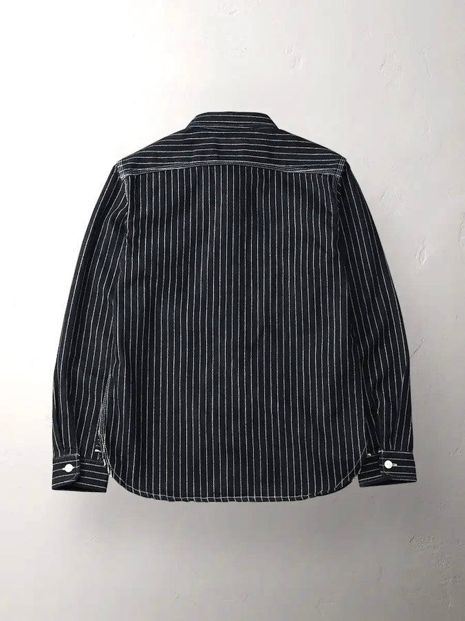 THE FLAT HEAD - FN-SDK-702L - Wabash Work Shirt - 10oz Indigo Selvedge woven on vintage shuttle looms