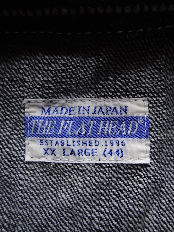 THE FLAT HEAD - FN-SDK-702L - Wabash Work Shirt - 10oz Indigo Selvedge woven on vintage shuttle looms
