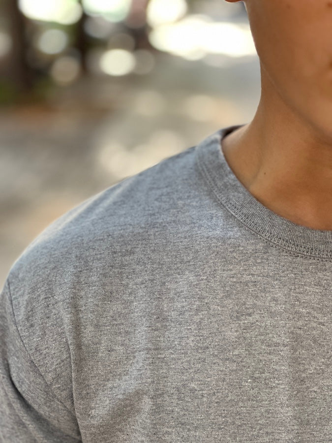 THE FLAT HEAD - Plain Heavyweight T-Shirt - Grey - THC Series