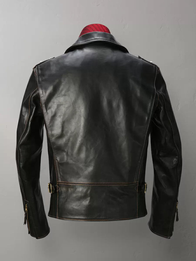 FN-LJ-HW004 - Horsehide - Shinki Hikaku Co. Leather - Double Rider's Jacket