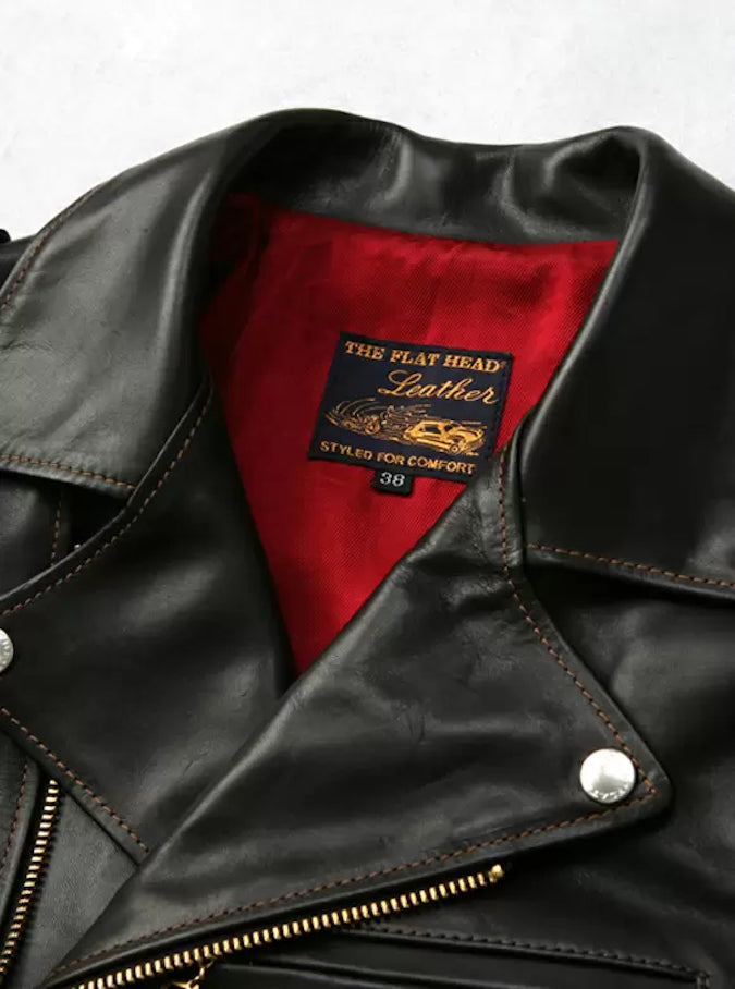 FN-LJ-HW004 - Horsehide - Shinki Hikaku Co. Leather - Double Rider's Jacket