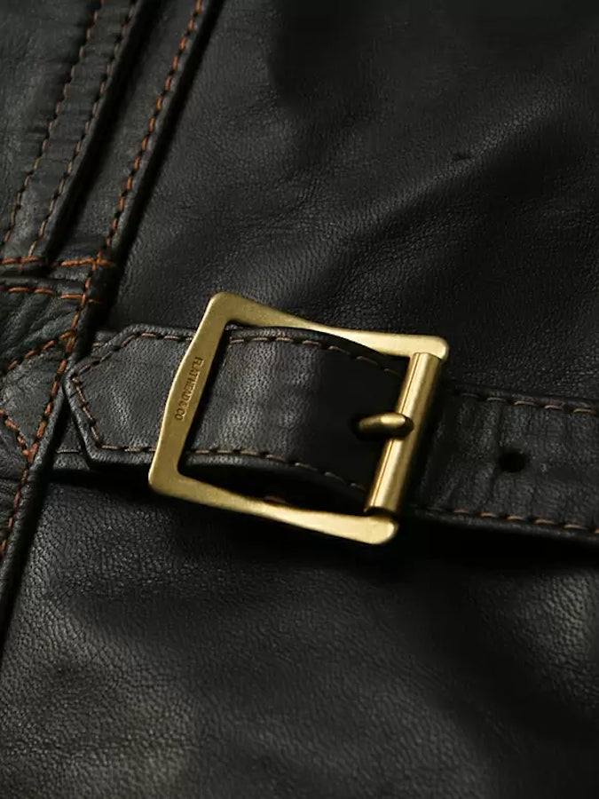 FN-LJ-HW004 - Horsehide - Shinki Hikaku Co. Leather - Double Rider's Jacket