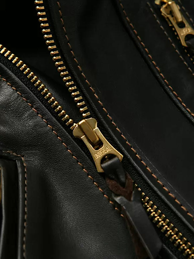 FN-LJ-HW004 - Horsehide - Shinki Hikaku Co. Leather - Double Rider's Jacket
