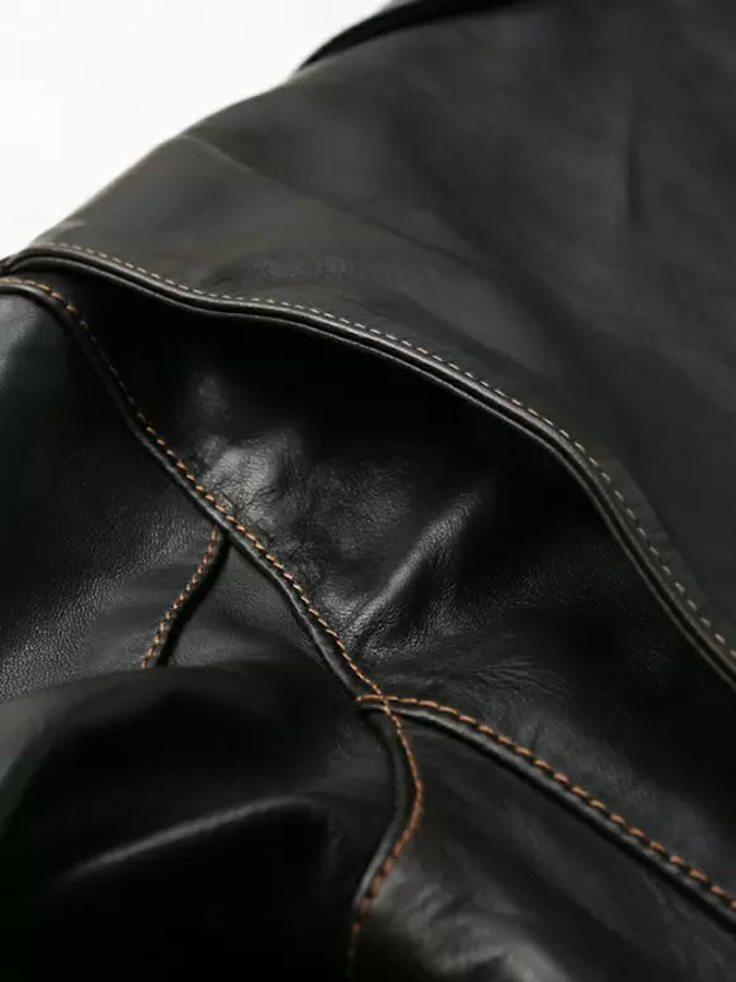 FN-LJ-HW004 - Horsehide - Shinki Hikaku Co. Leather - Double Rider's Jacket