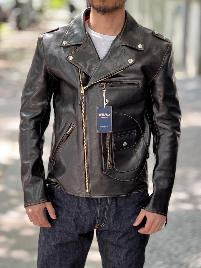 FN-LJ-HW004 - Horsehide - Shinki Hikaku Co. Leather - Double Rider's Jacket