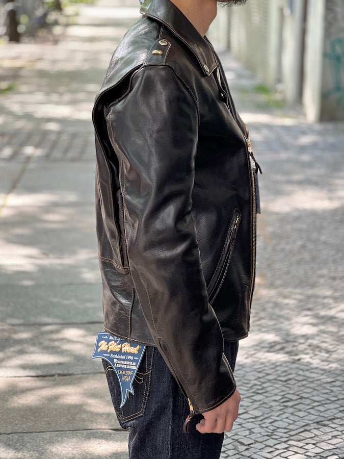 FN-LJ-HW004 - Horsehide - Shinki Hikaku Co. Leather - Double Rider's Jacket