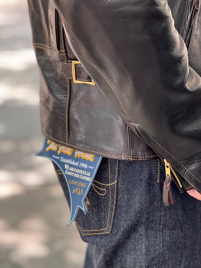 FN-LJ-HW004 - Horsehide - Shinki Hikaku Co. Leather - Double Rider's Jacket