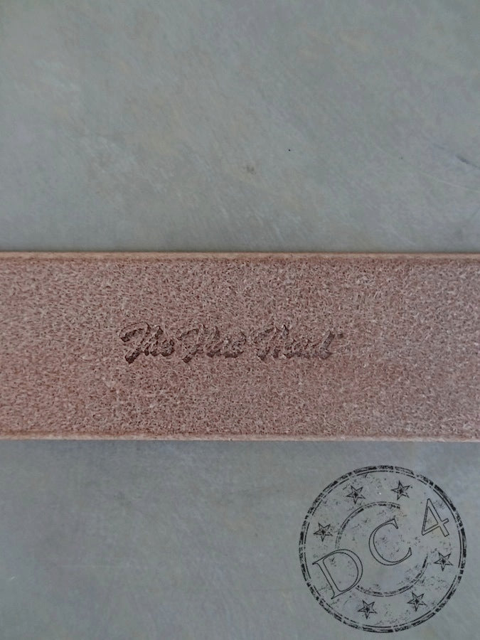 DC4 x The Flat Head - Double Prong - Saddle Leather Belt – Tan