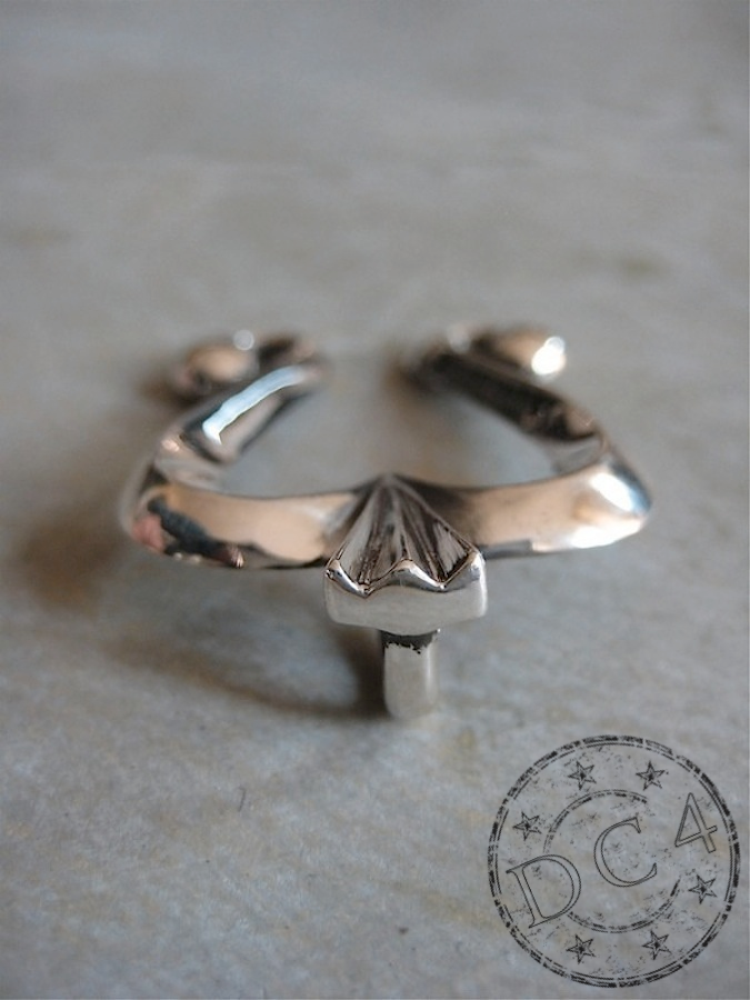 THE FLAT HEAD - Native Horseshoe - Pendant Top Series - 925 Sterling Silver