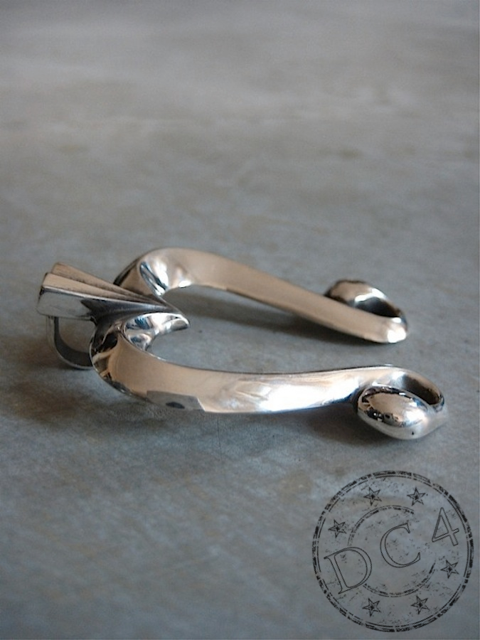 THE FLAT HEAD - Native Horseshoe - Pendant Top Series - 925 Sterling Silver