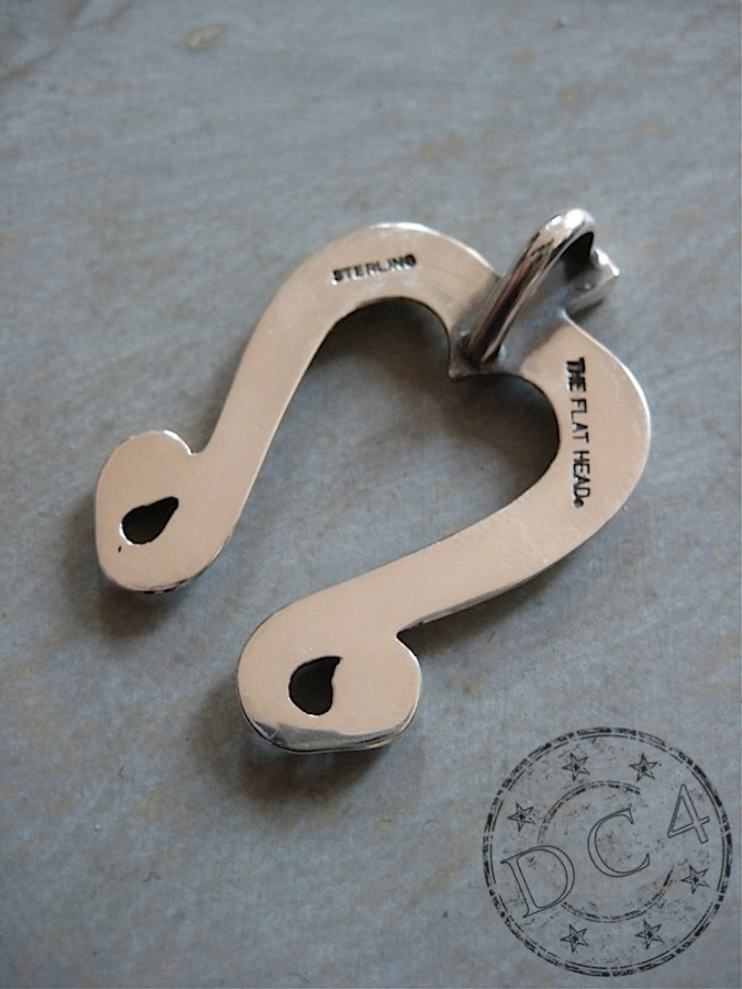 THE FLAT HEAD - Native Horseshoe - Pendant Top Series - 925 Sterling Silver