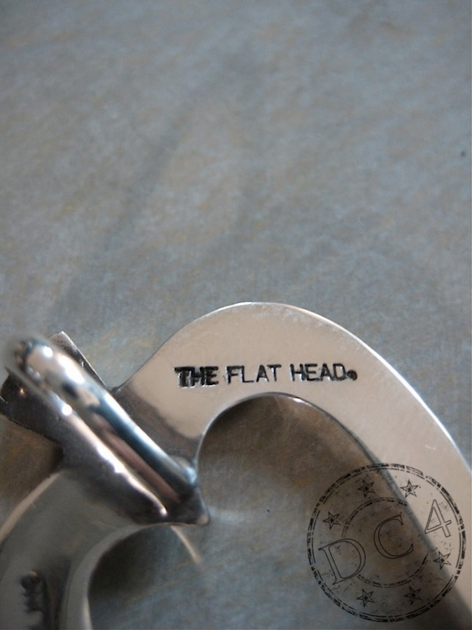 THE FLAT HEAD - Native Horseshoe - Pendant Top Series - 925 Sterling Silver