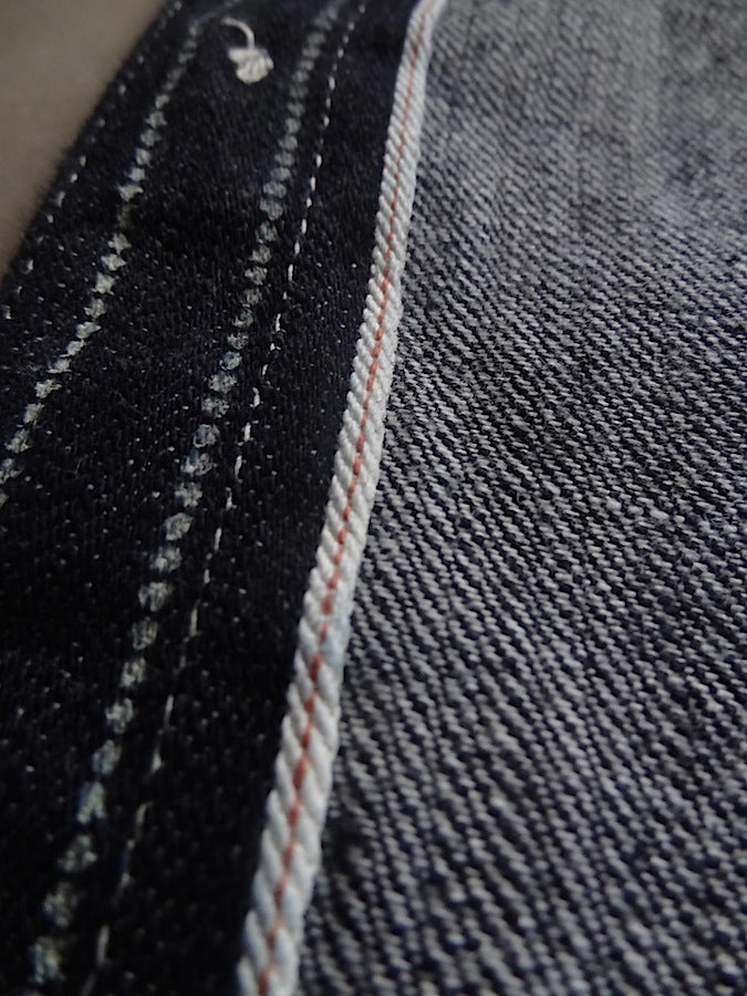 THE FLAT HEAD - FN-SDK-702L - Wabash Work Shirt - 10oz Indigo Selvedge woven on vintage shuttle looms