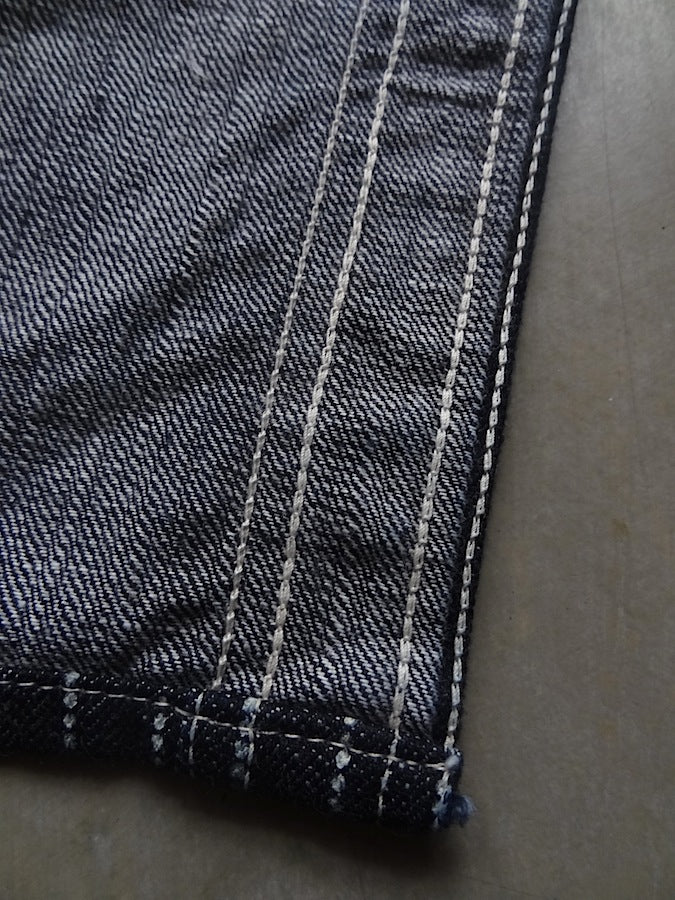 THE FLAT HEAD - FN-SDK-702L - Wabash Work Shirt - 10oz Indigo Selvedge woven on vintage shuttle looms