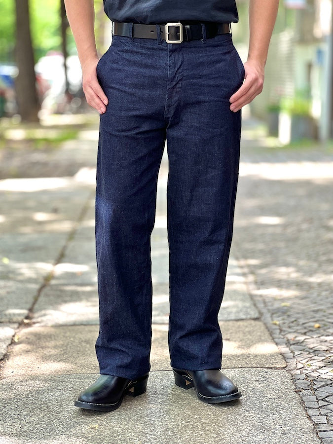 The GROOVIN HIGH - 1945 American Jail Pants - Indigo - One Washed