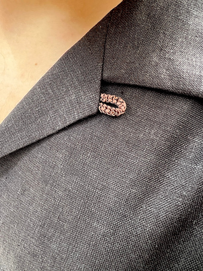 The GROOVIN HIGH - 1950s Plain Cotton / Linen - Black S/S Shirt