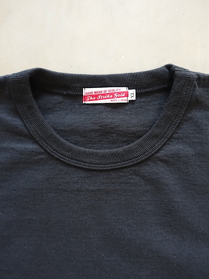 SGT001 Loopwheeled T -Shirt - 100% Cotton - Black