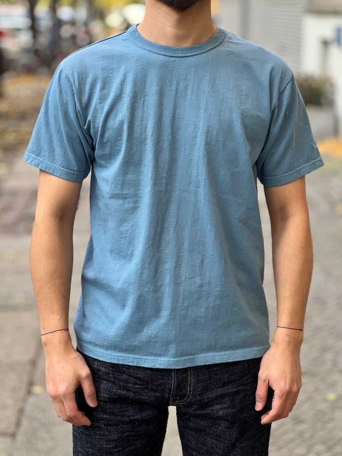 SGT006 Loopwheeled T -Shirt - 100% Cotton - Sax